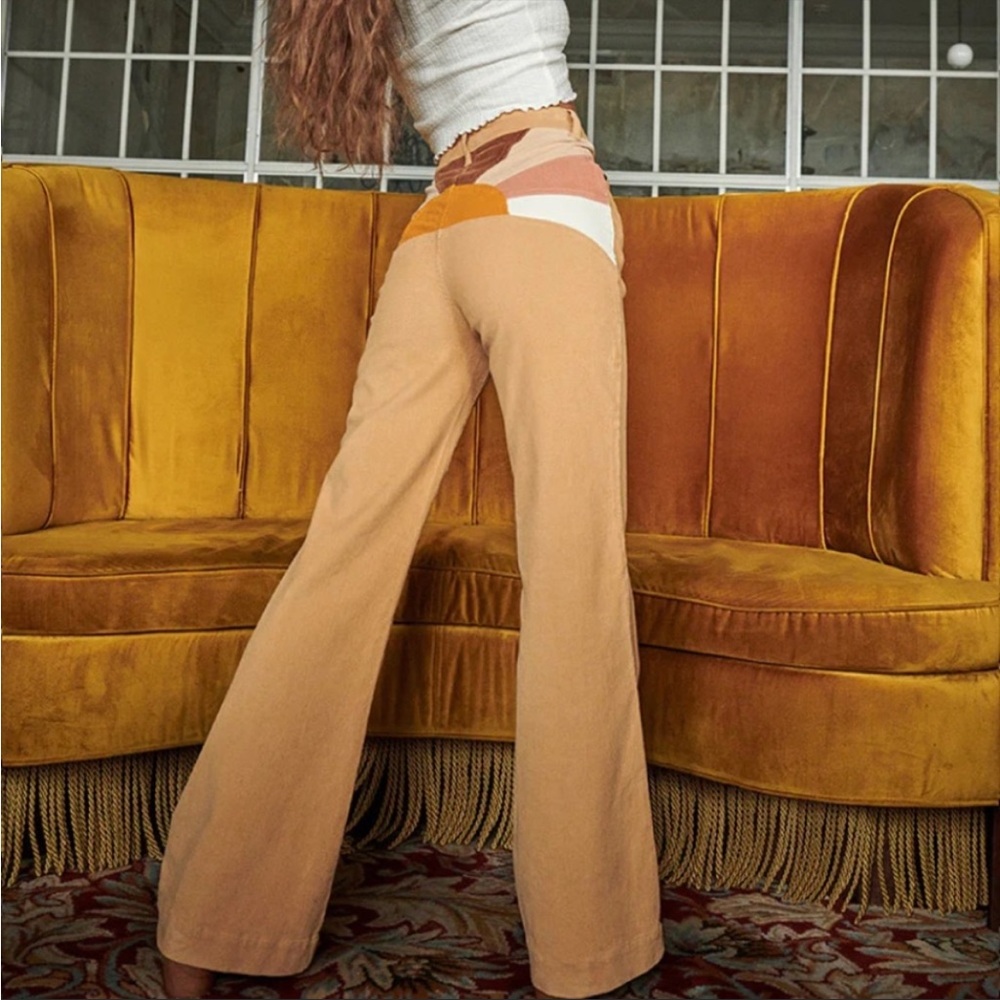 GHANDA SUN CORDUROY FLARES